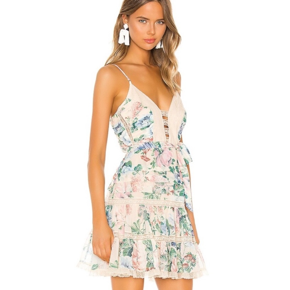 ZIMMERMANN Floral + Lace Dress NWT